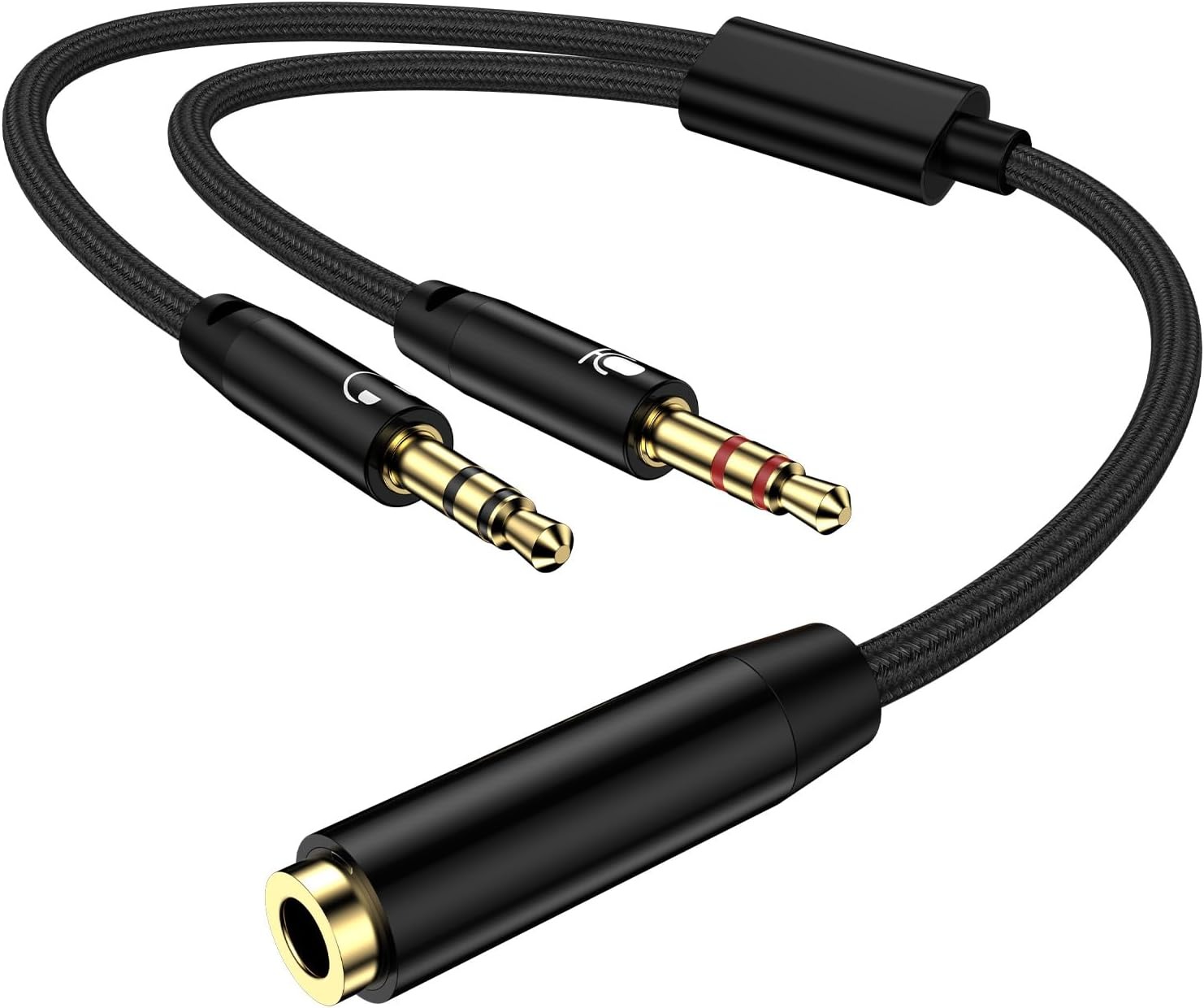 Esports Gaming Splitter - Divisor de Micrófono y Auriculares de
