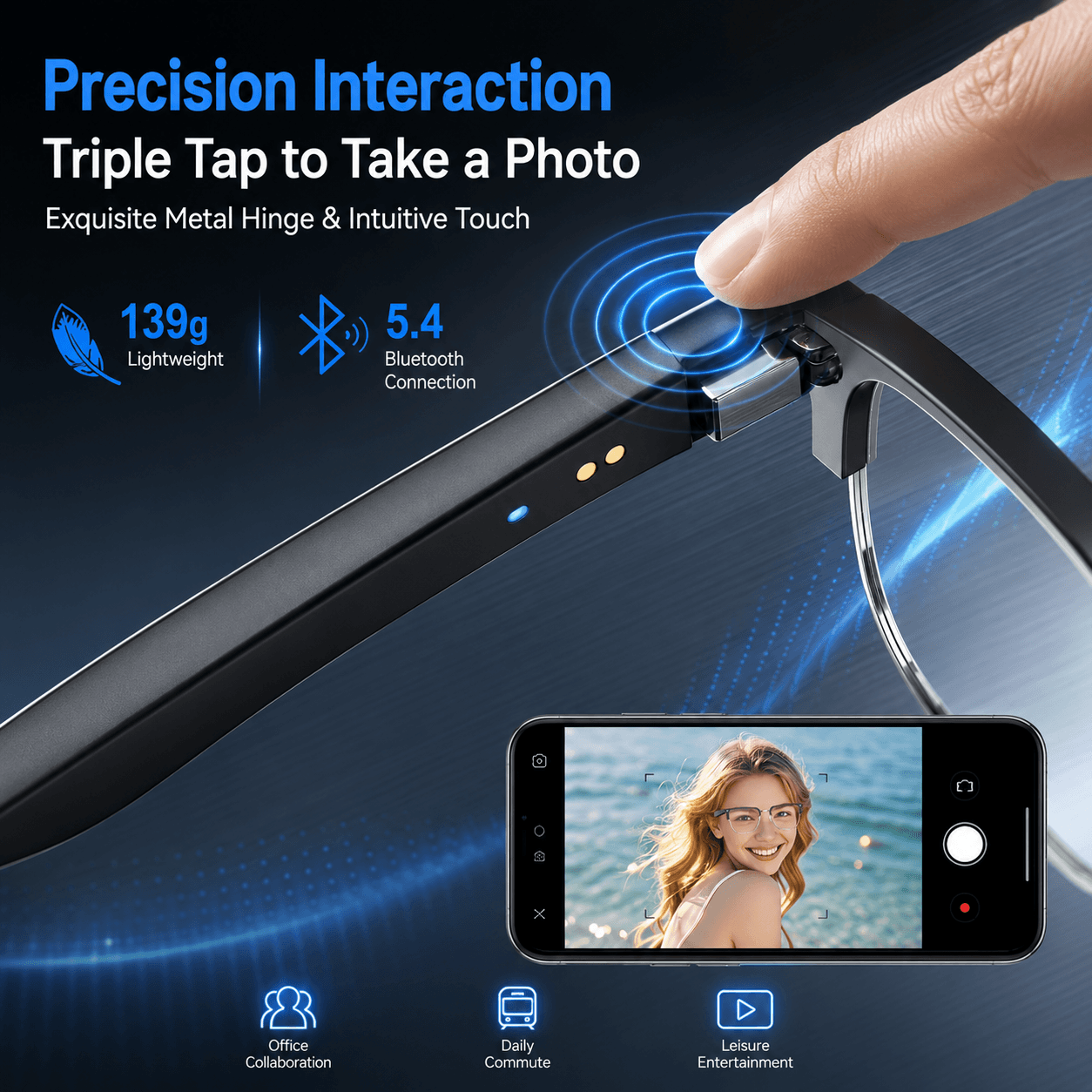 Gafas Inteligentes AIMB V2 con - Gaming Glasses Blue reseña y precio