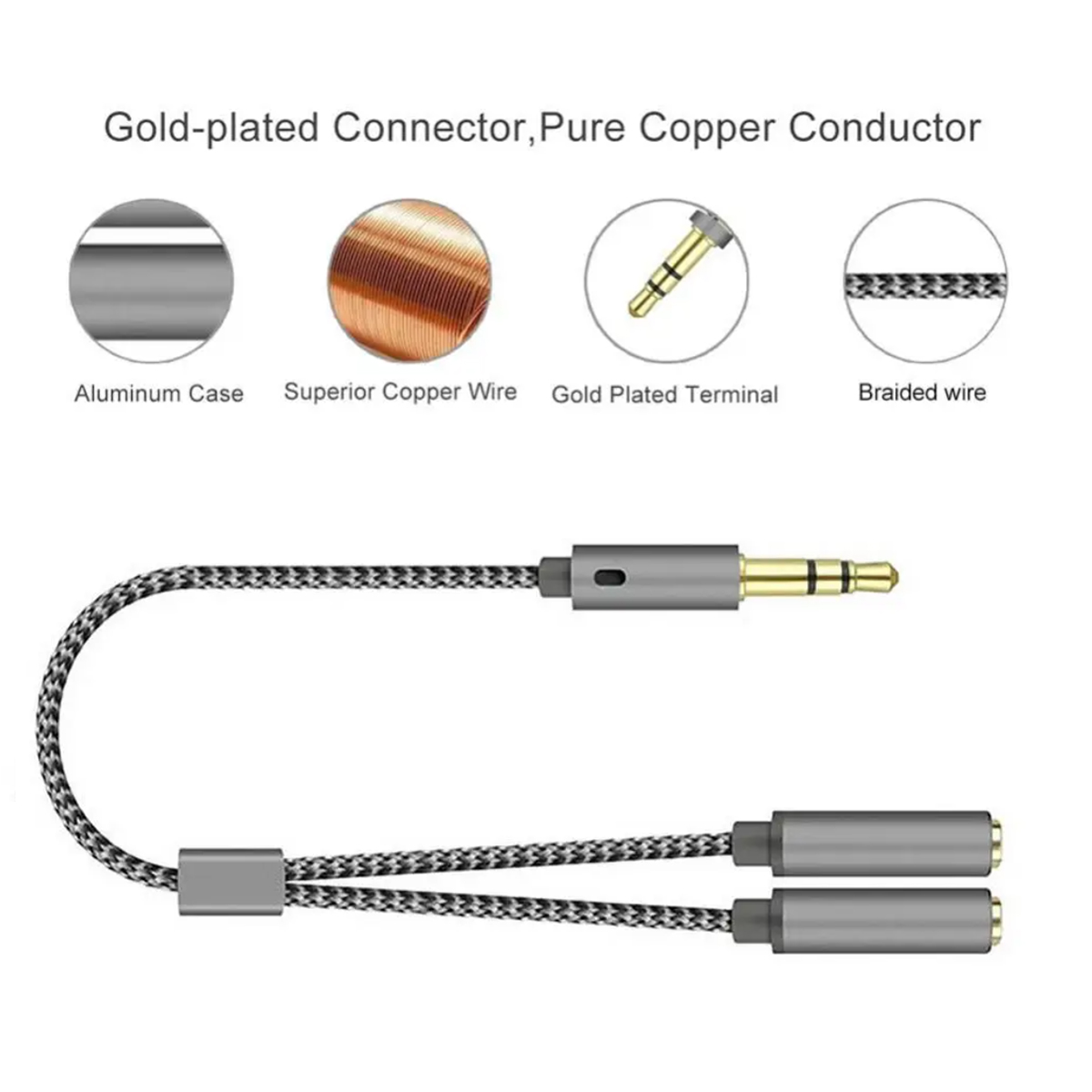 Divisor de auriculares 3,5 mm  - Esports Gaming Splitter reseña y precio