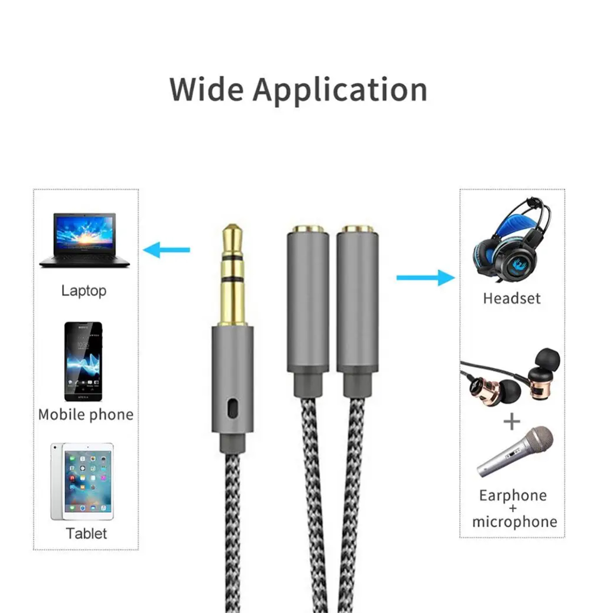 Divisor de auriculares 3,5 mm  - Esports Gaming Splitter reseña y precio