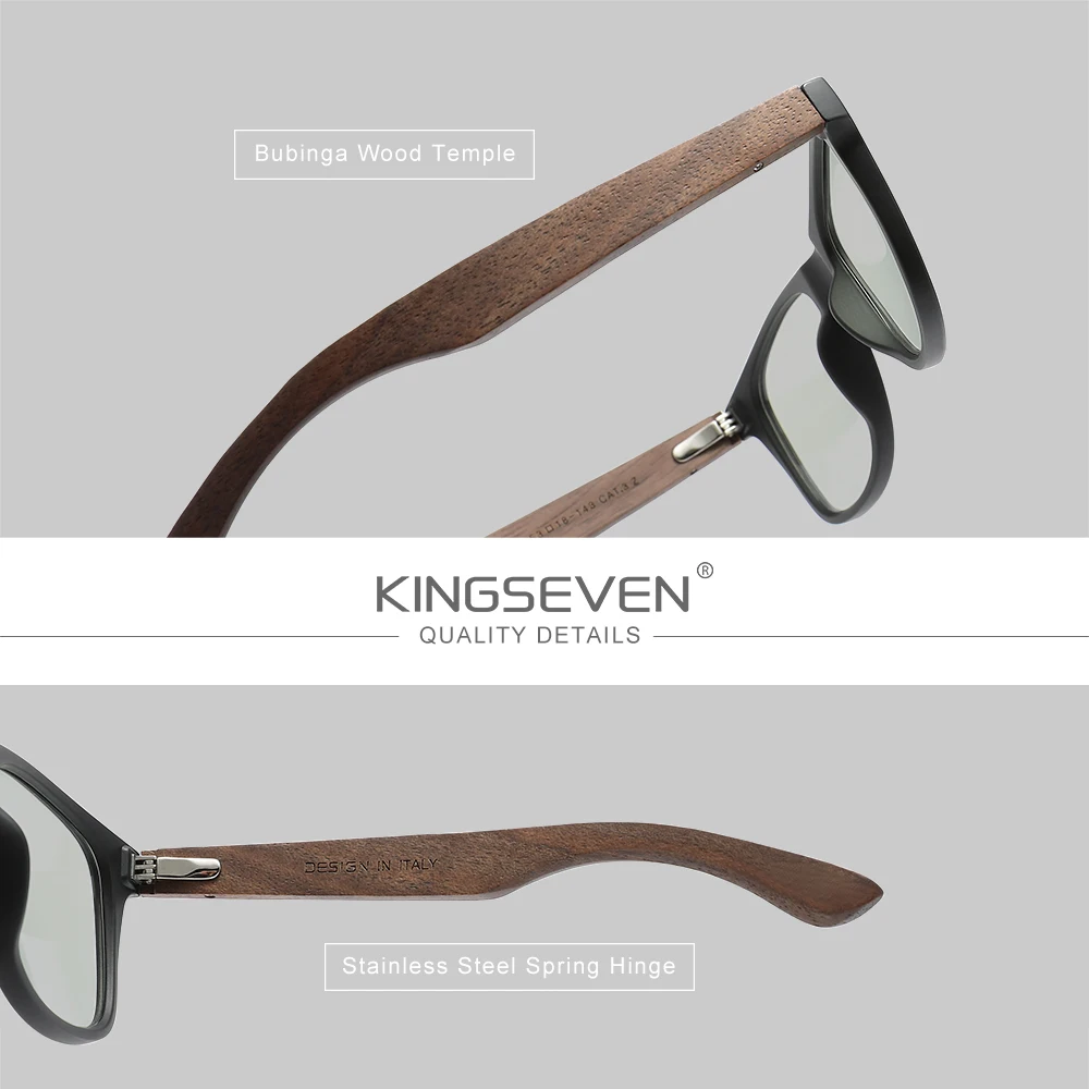 Gafas de Madera Clásicas KINGS - Gaming Glasses Blue reseña y precio