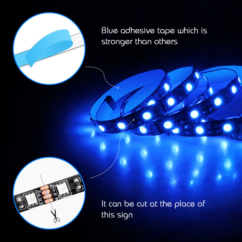Tira de luces LED RGB para jue - Esports Gaming Splitter reseña y precio